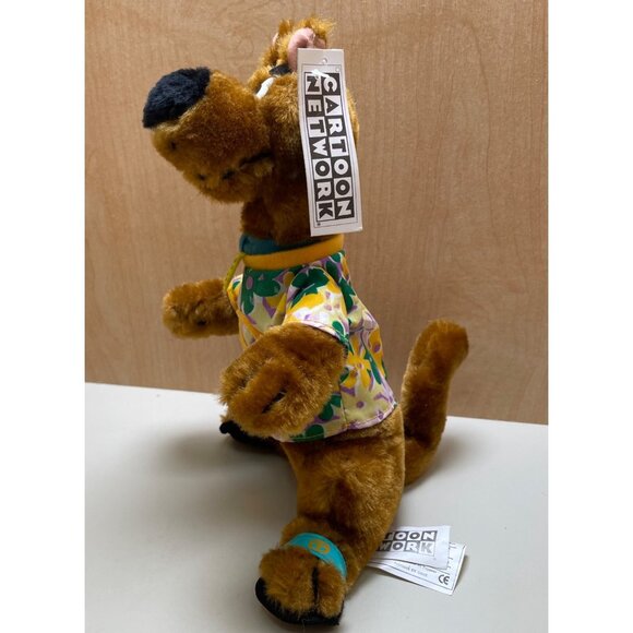 Scooby-Doo Cartoon Network Plush Toy In Floral Shirt - Collectible 10" Stuffed A - Picture 2 of 11